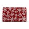 1'6" x 2'6" White Snowflake Print Rectangle Indoor and Outdoor Coir Door Welcome Mat Red